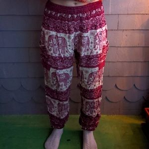 Elephant print pants
